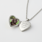 Cara Keepsakes Silver Locket Urns Paw Print Locket Urn