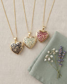 Cara Keepsakes Gold Locket Urns Gold Filigree Heart Locket Urn (14K)