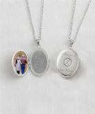 Cara Keepsakes Silver Locket Urns Oval Locket Urn - Diamond Cut