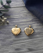 Cara Keepsakes Stainless Steel Gold-Plated Stainless Steel Bubble Heart Urn