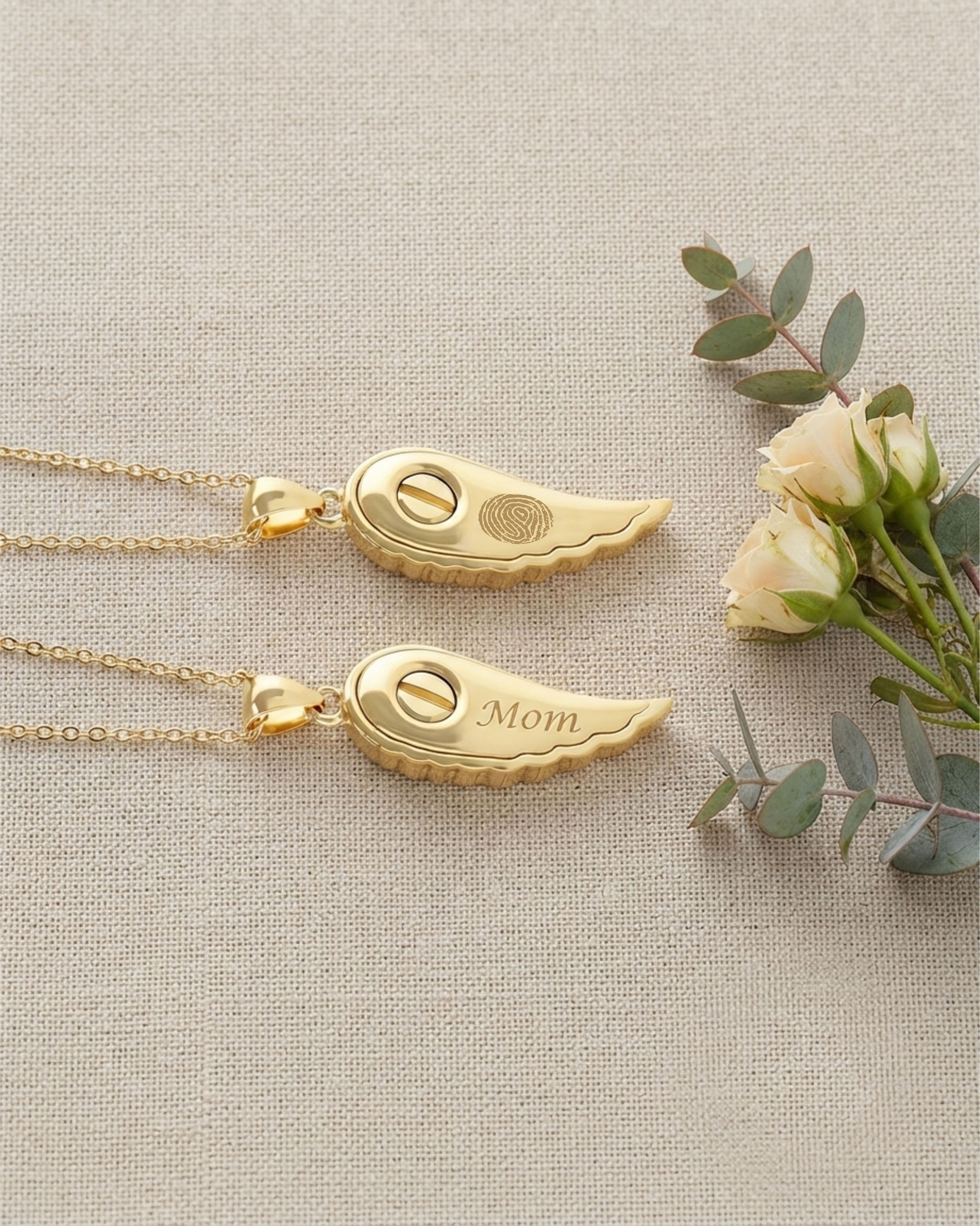 Cara Keepsakes Gold Pendant Urns Gold Guardian Angel Pendant Urn (10K)
