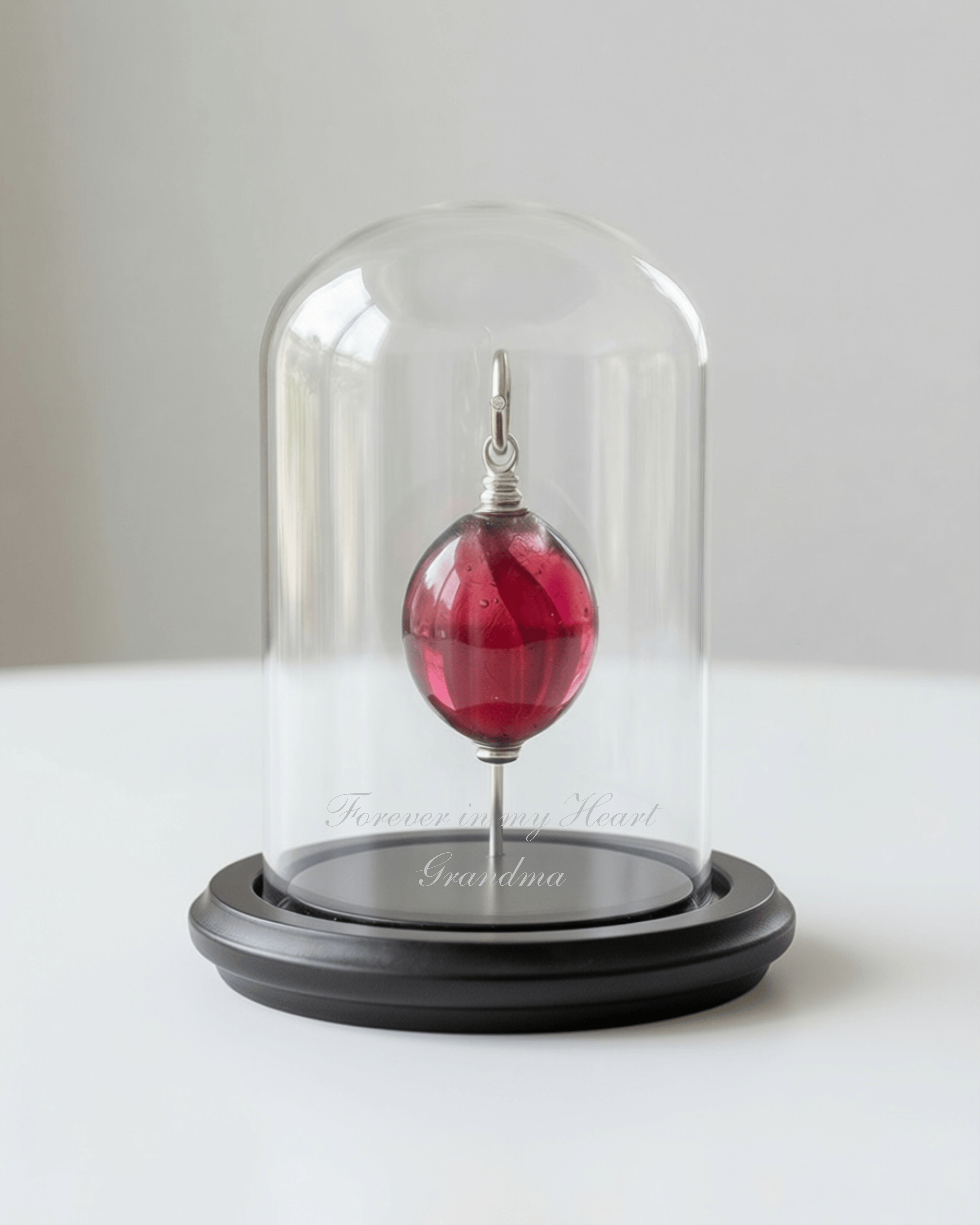 Cara Keepsakes Keepsake Urn Mini Urn with Glass Dome Keepsake Urn - "Beyond the Sunset"
