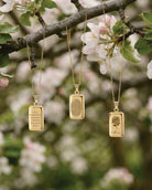 Cara Keepsakes Gold Pendant Urns Gold Rectangle Pendant Urn (10K)