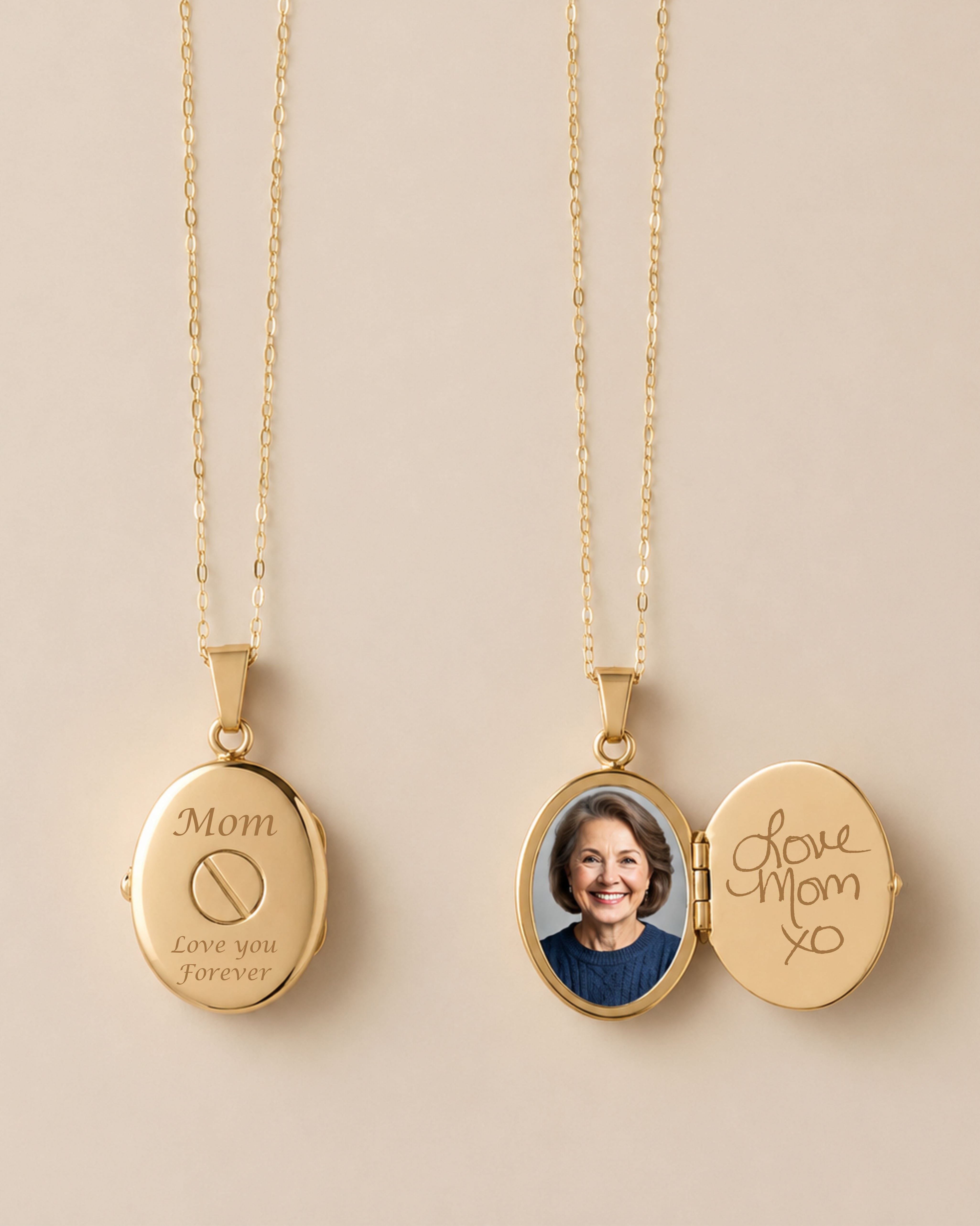 Cara Keepsakes Gold Locket Urns Gold Oval 'Wildflower' Locket Urn (10K)