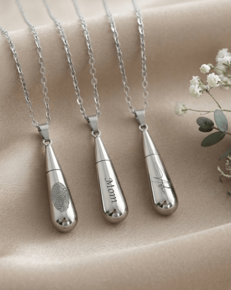 Cara Keepsakes Stainless Steel Stainless Steel Raindrop Urn