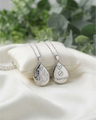 Cara Keepsakes Silver Pendant Urns 'Poppy' Teardrop Pendant Urn
