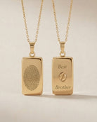 Cara Keepsakes Gold Pendant Urns Gold Rectangle Pendant Urn (10K)