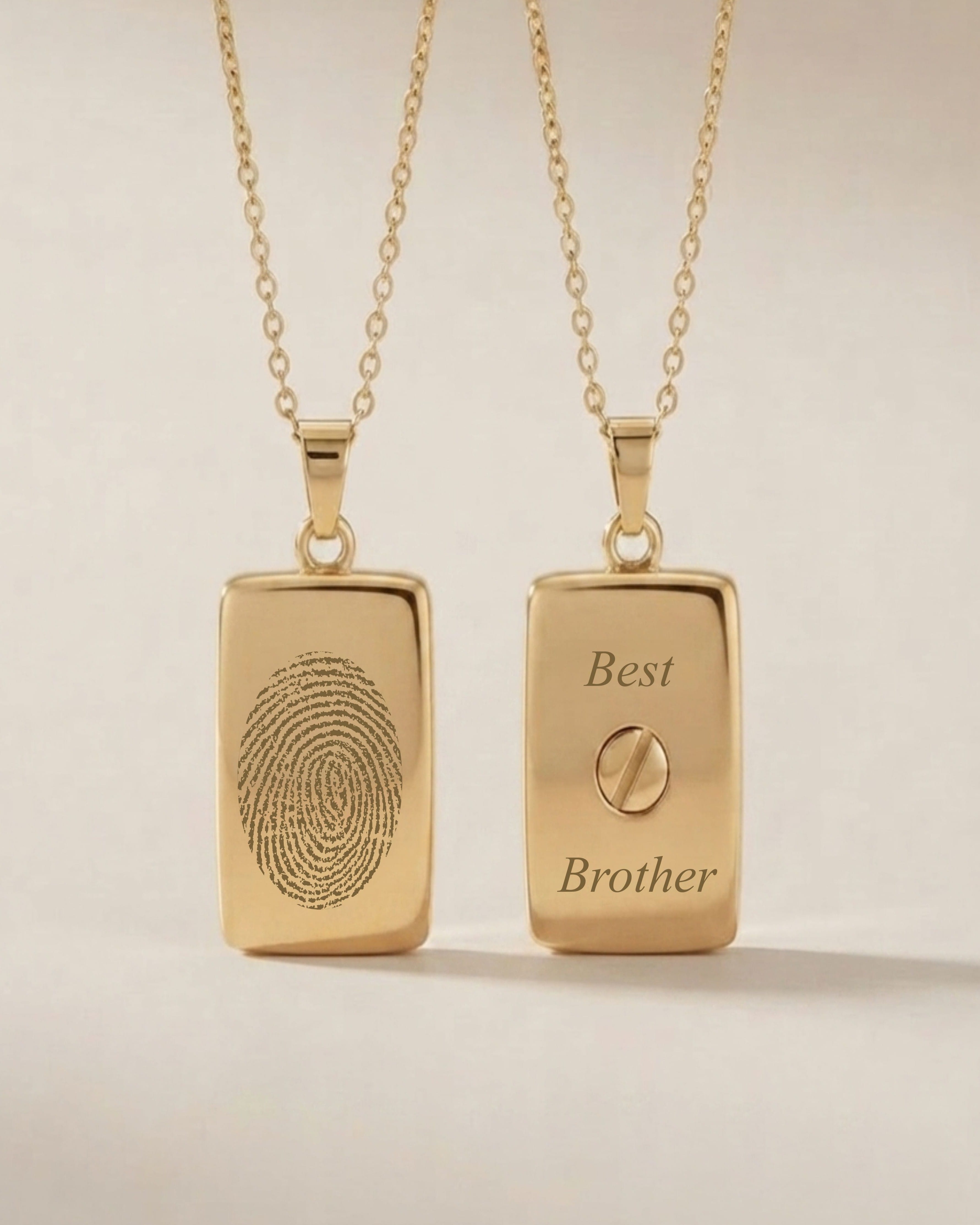 Cara Keepsakes Gold Pendant Urns Gold Rectangle Pendant Urn (10K)