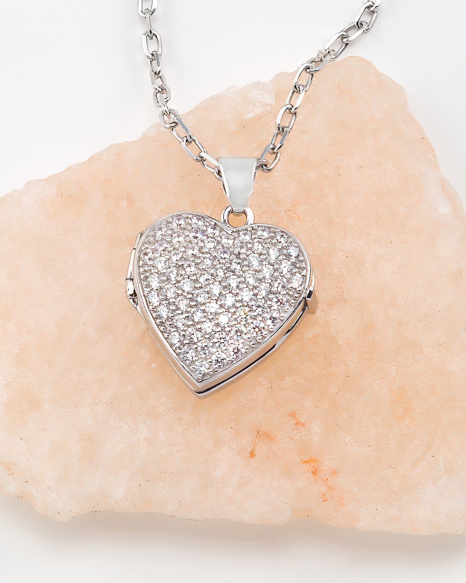 Cara Keepsakes Silver Locket Urns Eternal Light Locket Urn