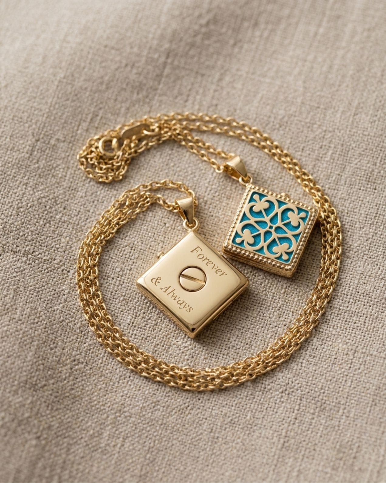 Cara Keepsakes Gold Locket Urns Gold 'Renaissance' Locket Urn (10K)
