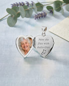 Cara Keepsakes Gold Locket Urns White Gold 'Forget Me Not' Locket Urn (14K)