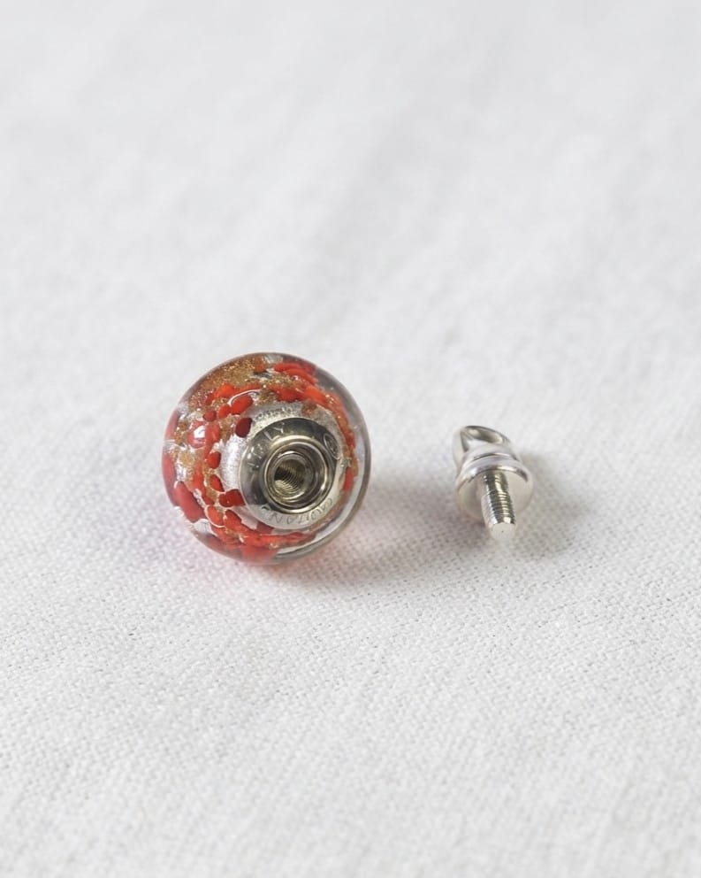 Cara Keepsakes Murano Glass Pendant Urns Murano Glass Pendant Urn - 'Beloved' Bead