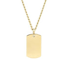 Cara Keepsakes Stainless Steel Gold Tag Pendant Urn