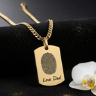 Cara Keepsakes Stainless Steel Gold Tag Pendant Urn