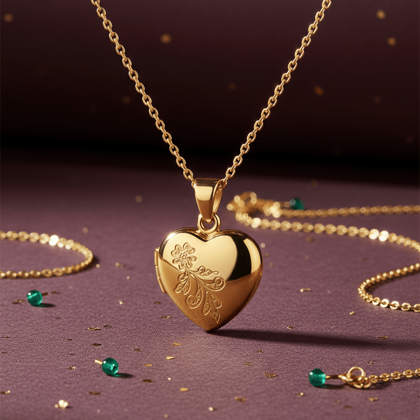 Cara Keepsakes Gold Pendant Urns 'Forget Me Not' Pendant Urn (10K)