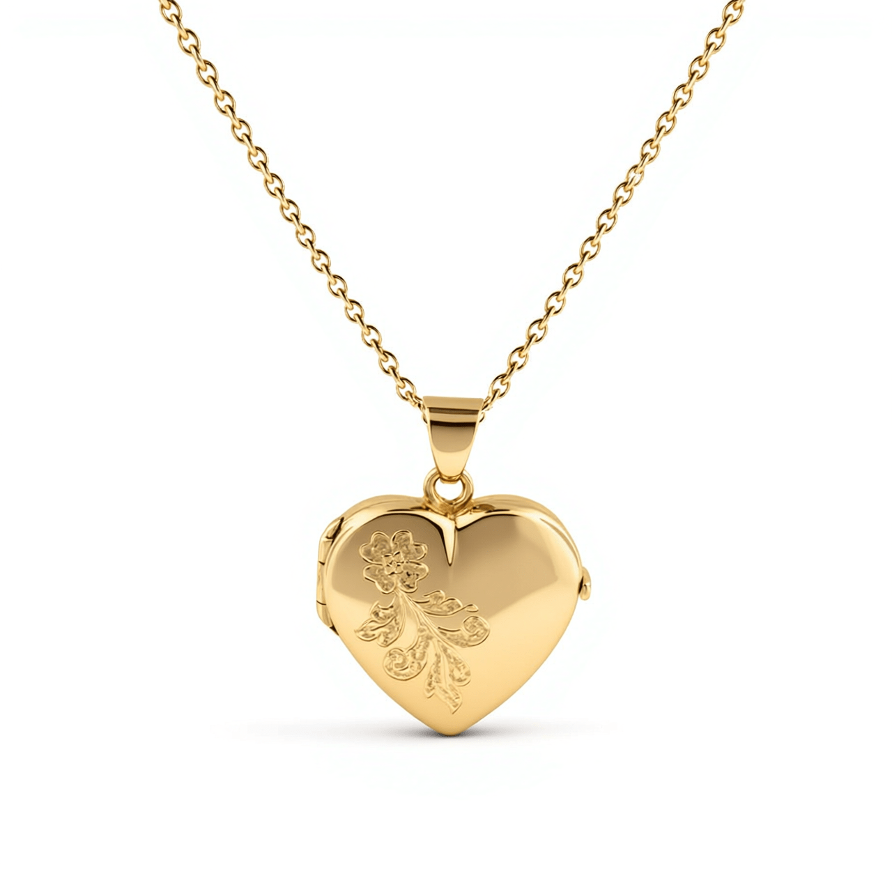 Cara Keepsakes Gold Locket Urns Gold 'Forget Me Not' Locket Urn (10K)