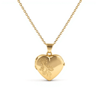 Cara Keepsakes Gold Locket Urns Gold 'Forget Me Not' Locket Urn (10K)