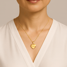 Cara Keepsakes Gold Pendant Urns Gold Heart Pendant Urn (10K)