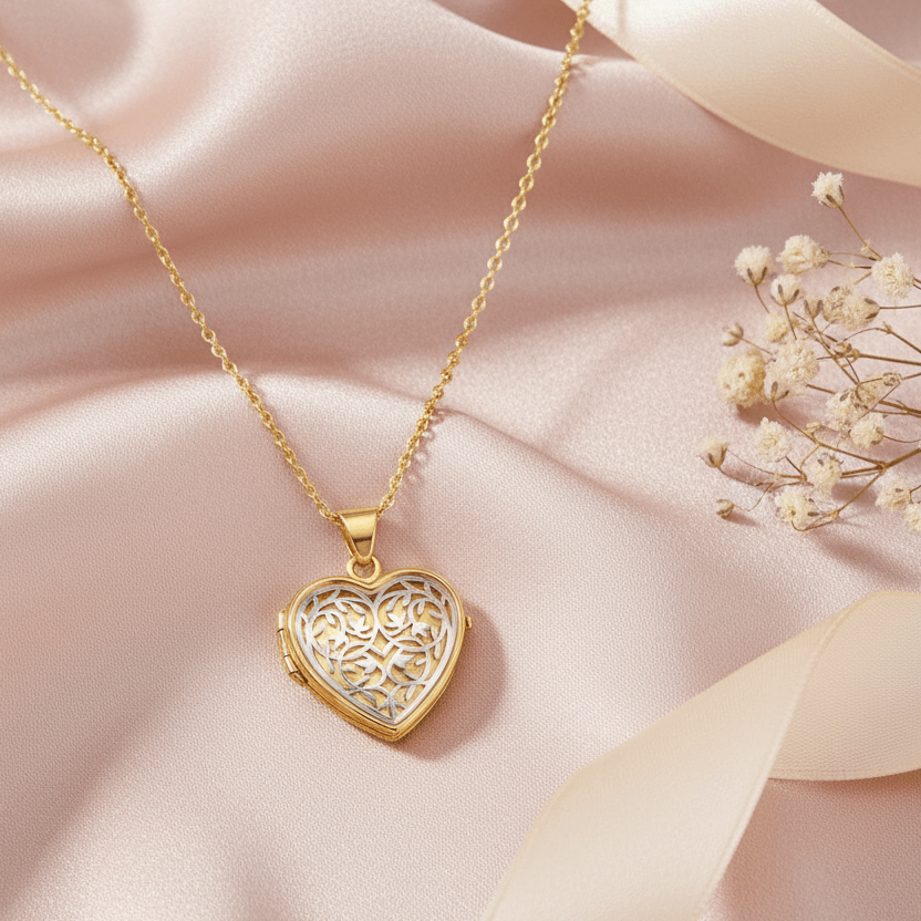 Cara Keepsakes Gold Locket Urns 'Heirloom' Locket Urn (10K)