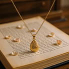 Cara Keepsakes Gold Pendant Urns 'Poppy' Teardrop Pendant Urn (10K)