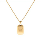 Cara Keepsakes Gold Pendant Urns Gold Rectangle Pendant Urn (10K)