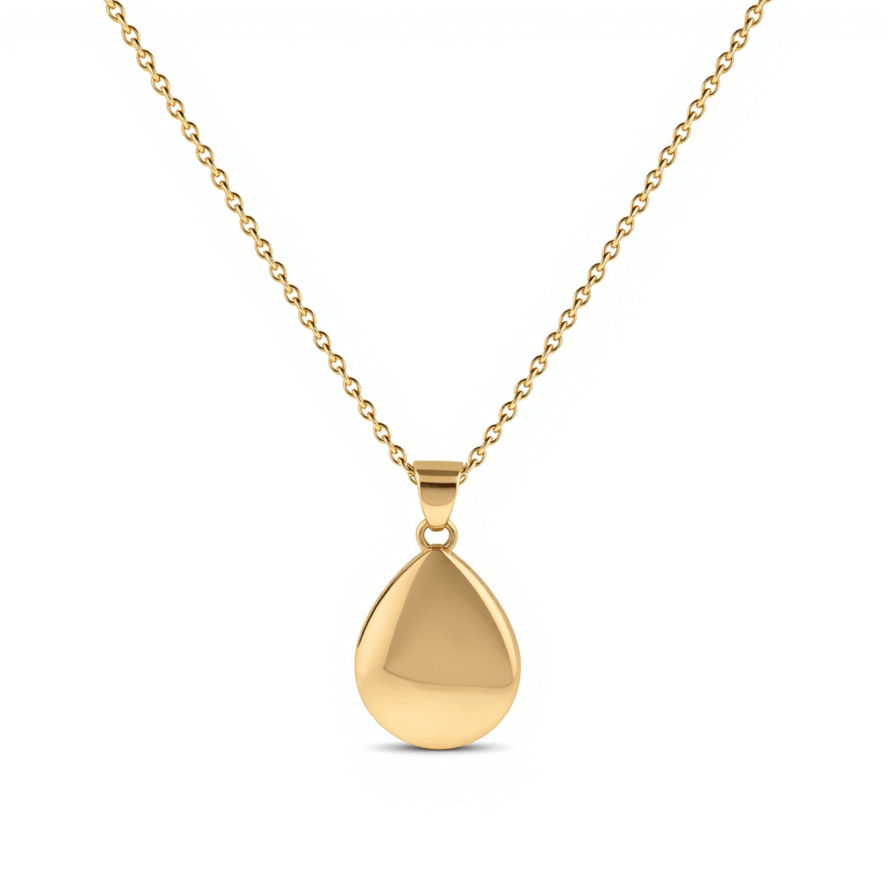 Cara Keepsakes Gold Pendant Urns Gold Teardrop Pendant Urn (10K)