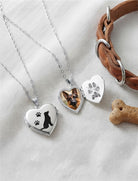 Cara Keepsakes Silver Locket Urns Dog Locket Urn