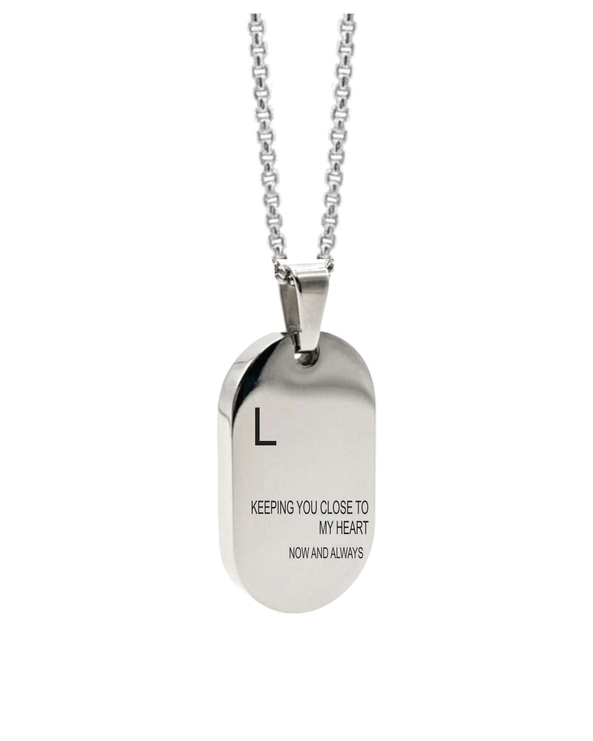 Cara Keepsakes Stainless Steel 'Keeping You Close To My Heart' Tag Urn