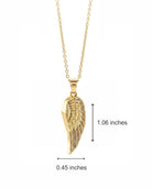 Cara Keepsakes Gold Pendant Urns Gold Guardian Angel Pendant Urn (10K)