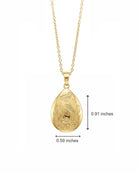 Cara Keepsakes Gold Pendant Urns 'Poppy' Teardrop Pendant Urn (10K)