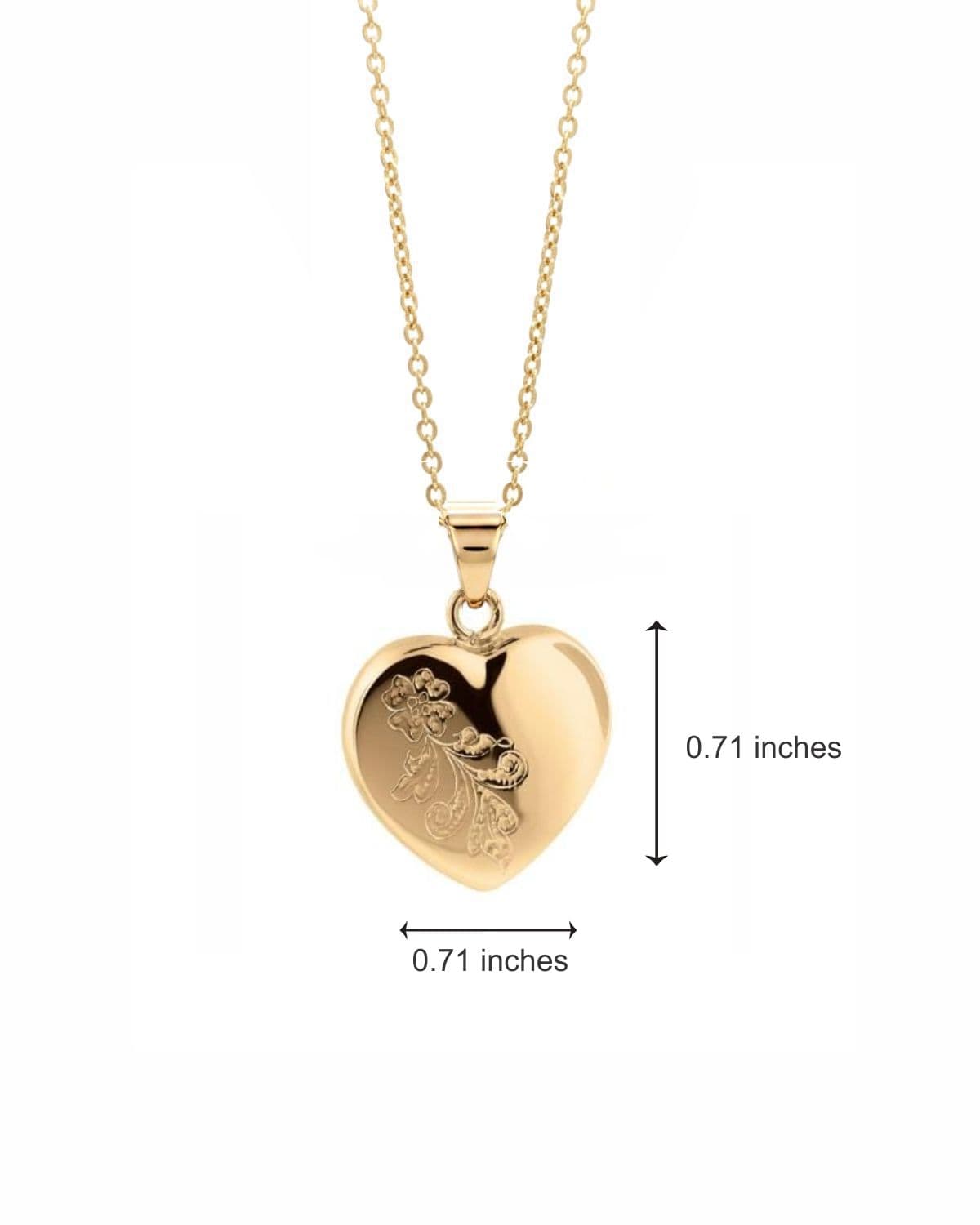 Cara Keepsakes Gold Pendant Urns 'Forget Me Not' Pendant Urn (10K)