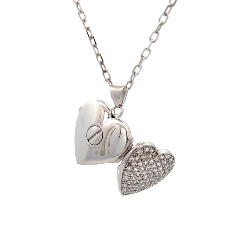 Cara Keepsakes Silver Locket Urns Eternal Light Locket Urn