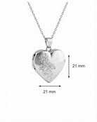 Cara Keepsakes Gold Locket Urns White Gold 'Forget Me Not' Locket Urn (14K)
