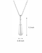 Cara Keepsakes Stainless Steel Stainless Steel Raindrop Urn