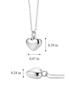 Cara Keepsakes Stainless Steel Stainless Steel Bubble Heart Urn