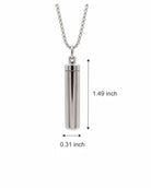 Cara Keepsakes Stainless Steel Stainless Steel Paw Print Cylinder Urn
