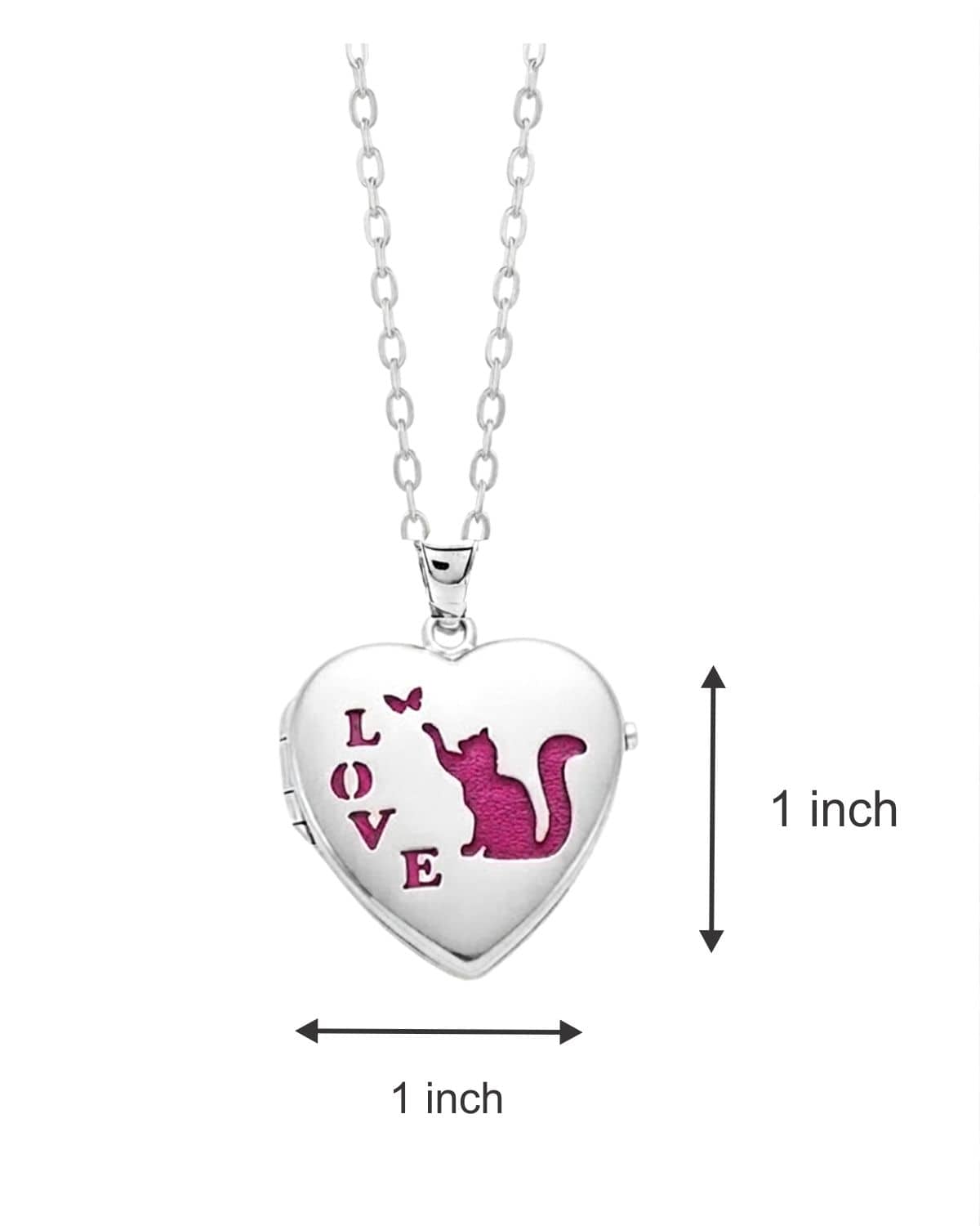 Cara Keepsakes Silver Locket Urns Cat Locket Urn