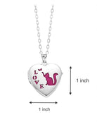 Cara Keepsakes Silver Locket Urns Cat Locket Urn