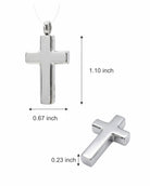 Cara Keepsakes Stainless Steel Stainless Steel Cross Pendant Urn