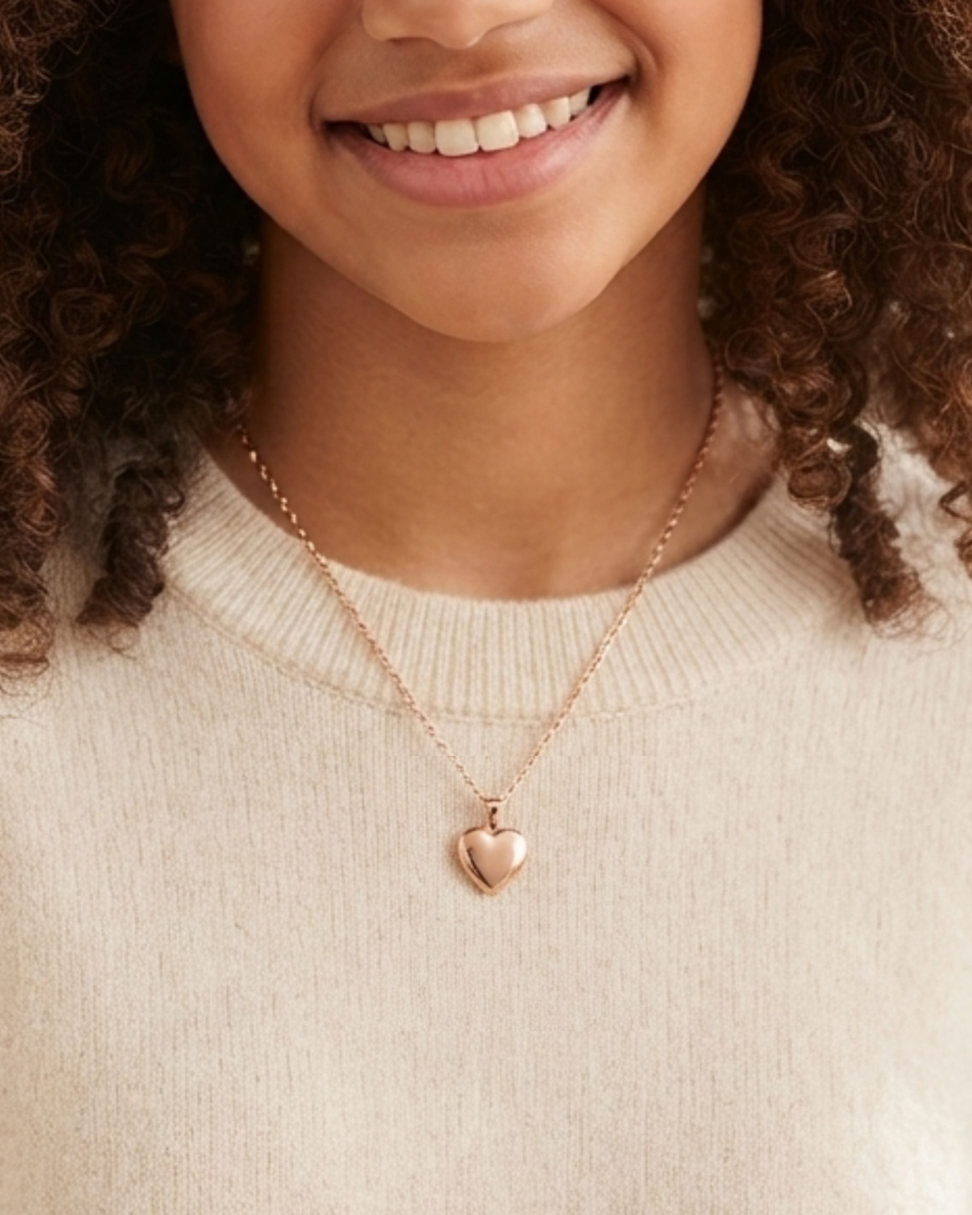 Cara Keepsakes Gold Pendant Urns Small Gold Heart Pendant Urn (10K)