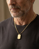 Cara Keepsakes Stainless Steel Gold Tag Pendant Urn