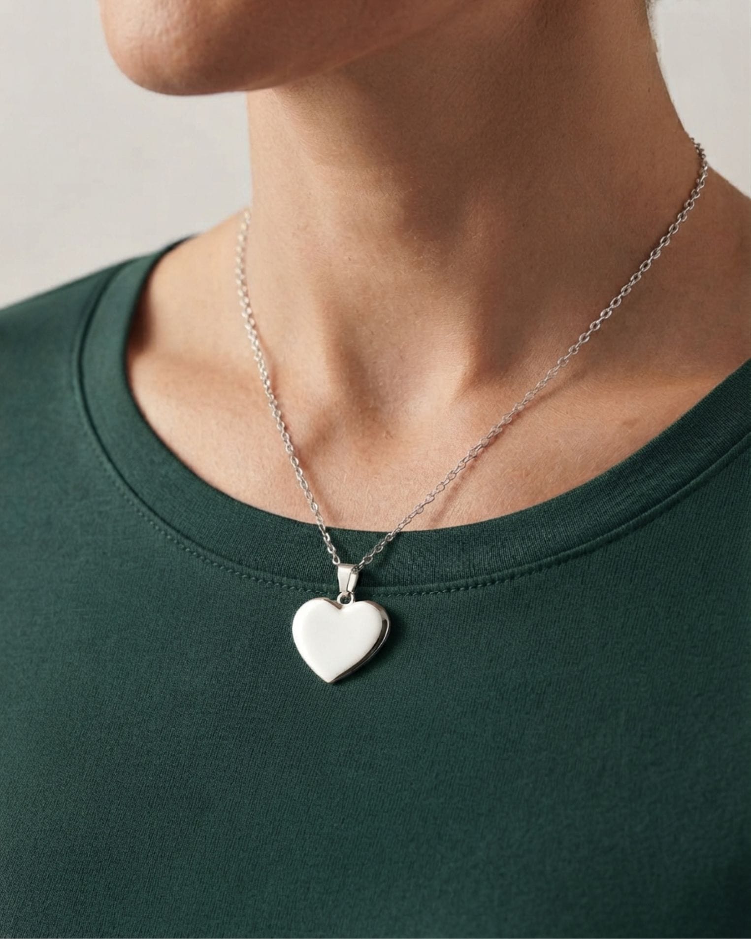 Cara Keepsakes Silver Pendant Urns Silver Heart Pendant Urn