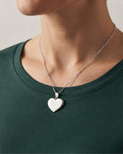 Cara Keepsakes Silver Pendant Urns Silver Heart Pendant Urn