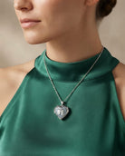 Cara Keepsakes Silver Locket Urns Angel Heart Locket Urn