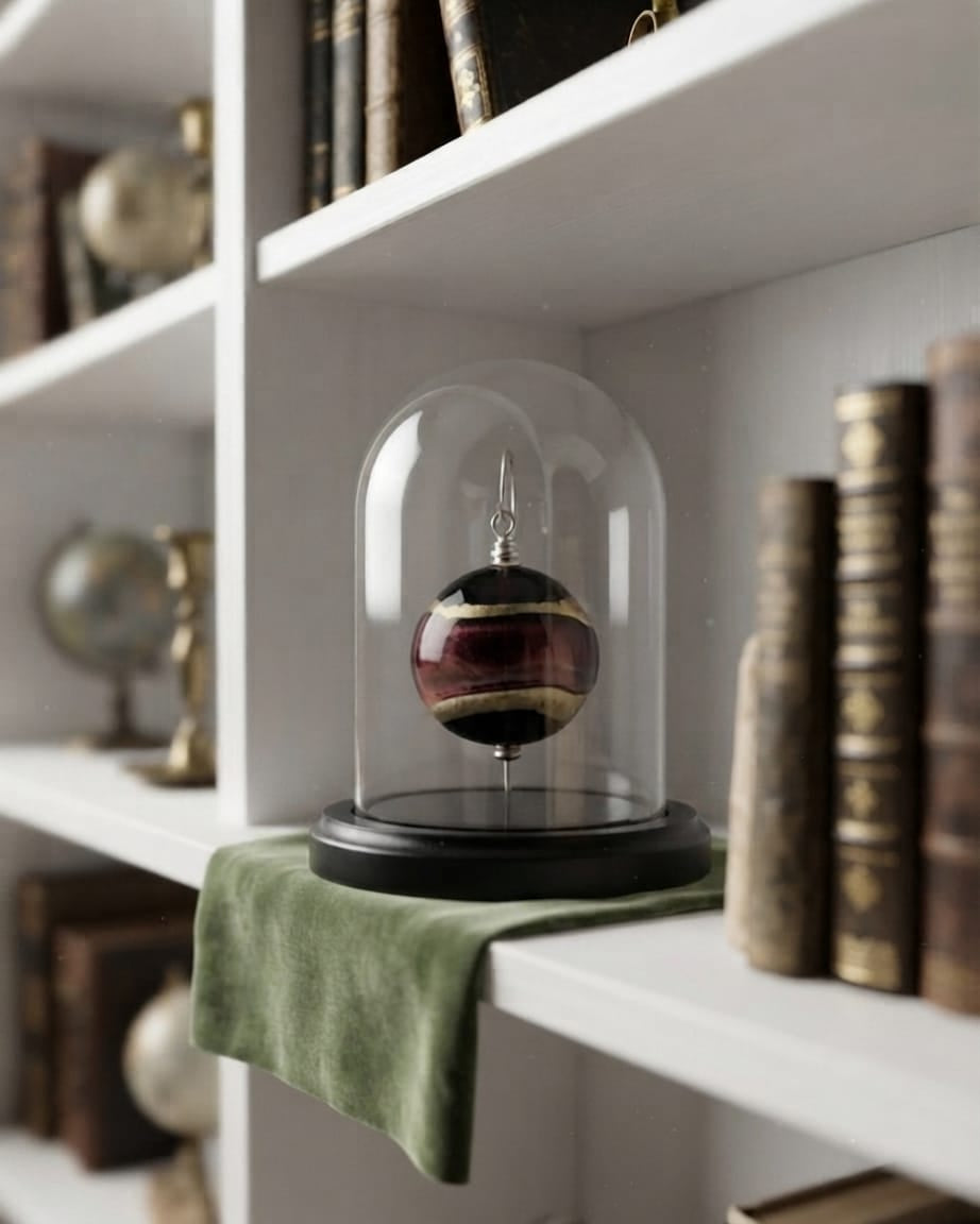 Cara Keepsakes Keepsake Urn Mini Urn with Glass Dome Keepsake Urn - "Gilded Dreams"