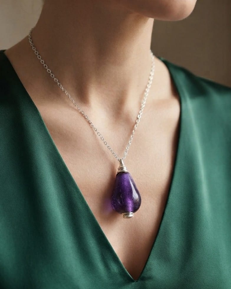 Cara Keepsakes Murano Glass Pendant Urns Murano Glass Pendant Urn - 'Majesty'