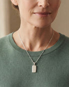 Cara Keepsakes Silver Pendant Urns Silver Rectangle Pendant Urn