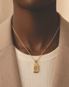 Cara Keepsakes Gold Pendant Urns Gold Rectangle Pendant Urn (10K)