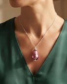 Cara Keepsakes Murano Glass Pendant Urns Murano Glass Pendant Urn - 'Orchid Mist'