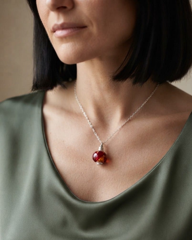Cara Keepsakes Murano Glass Pendant Urns Murano Glass Pendant Urn - 'Beyond the Sunset' Bead